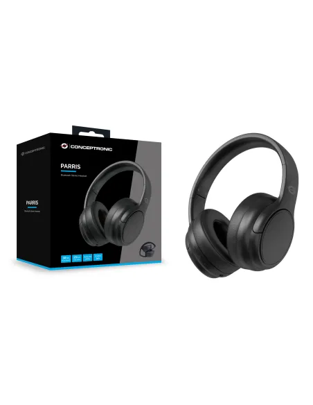 Conceptronic PARRIS03B auricular y casco Auriculares Inalámbrico y alámbrico Diadema Llamadas Música Bluetooth Negro