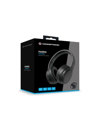 Conceptronic PARRIS03B auricular y casco Auriculares Inalámbrico y alámbrico Diadema Llamadas Música Bluetooth Negro