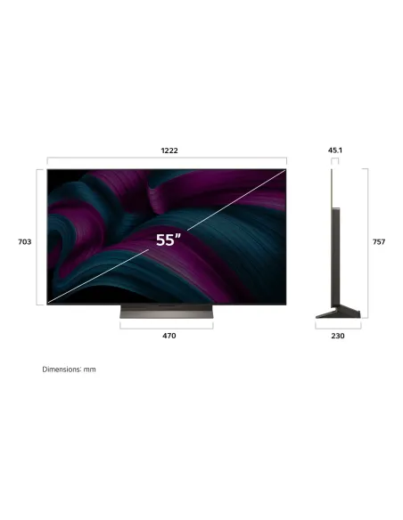 LG OLED evo AI OLED55C56LB 139,7 cm (55") 4K Ultra HD Smart TV Wifi Marrón