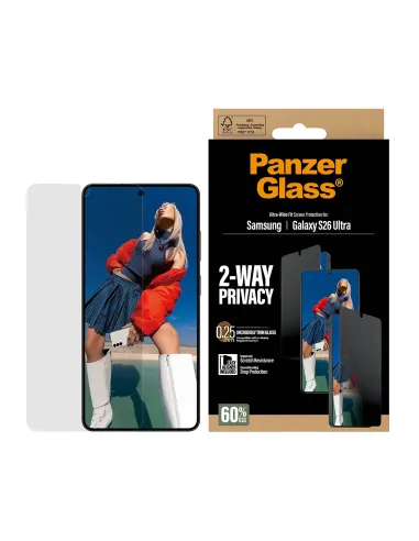 PanzerGlass ® 2-Way Privacy Screen Protector Samsung Galaxy S26 Ultra | Ultra-Wide Fit w. EasyAligner Protector de pantalla 1