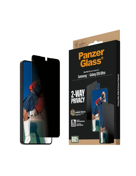 PanzerGlass ® 2-Way Privacy Screen Protector Samsung Galaxy S26 Ultra | Ultra-Wide Fit w. EasyAligner Protector de pantalla 1