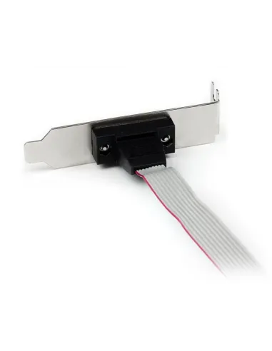 StarTech.com Adaptador de 0.4m Header Cabezal Bracket Serie Serial DB9 RS232 a IDC 10 Pines Placa Base Perfil Bajo