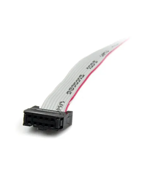 StarTech.com Adaptador de 0.4m Header Cabezal Bracket Serie Serial DB9 RS232 a IDC 10 Pines Placa Base Perfil Bajo