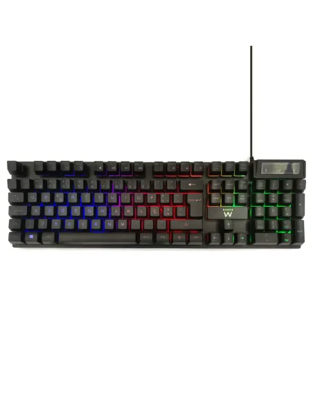 Ewent PL3319 teclado Juego USB QWERTY Portugués Negro