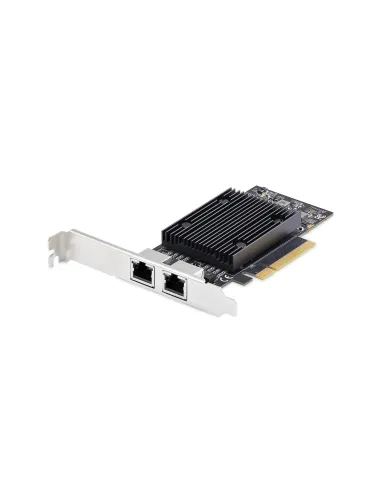 StarTech.com Tarjeta de Red Ethernet PCIe de 2 Puertos RJ45 de 10Gb - Adaptador de Red Ethernet de RJ45 Doble 10GBase-T -