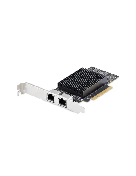 StarTech.com Tarjeta de Red Ethernet PCIe de 2 Puertos RJ45 de 10Gb - Adaptador de Red Ethernet de RJ45 Doble 10GBase-T -
