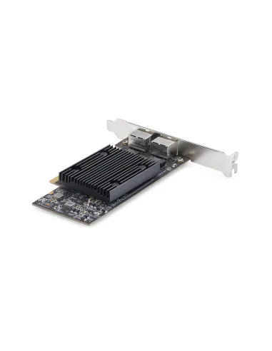 StarTech.com Tarjeta de Red Ethernet PCIe de 2 Puertos RJ45 de 10Gb - Adaptador de Red Ethernet de RJ45 Doble 10GBase-T -