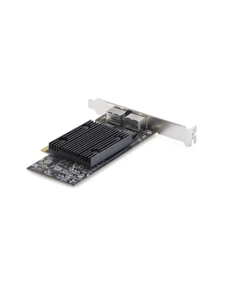 StarTech.com Tarjeta de Red Ethernet PCIe de 2 Puertos RJ45 de 10Gb - Adaptador de Red Ethernet de RJ45 Doble 10GBase-T -