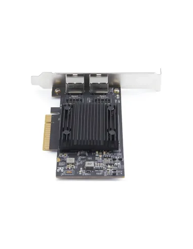 StarTech.com Tarjeta de Red Ethernet PCIe de 2 Puertos RJ45 de 10Gb - Adaptador de Red Ethernet de RJ45 Doble 10GBase-T -