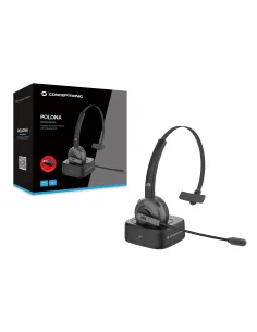 Conceptronic POLONA03BD auricular y casco Auriculares Inalámbrico Diadema Oficina Centro de llamadas Bluetooth Base de carga 2
