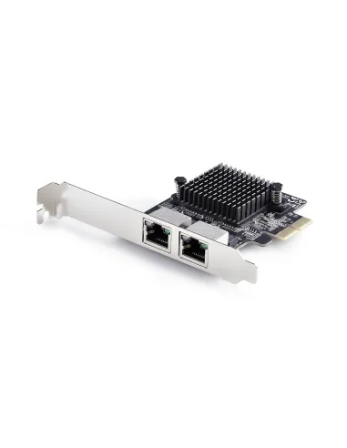 StarTech.com Tarjeta de Red Ethernet PCI Express de 2 Puertos Gigabit 5G - Tarjeta Adaptador Ethernet PCI-E Chipset RTL8126 -