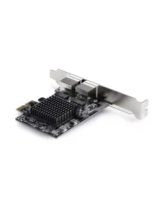 StarTech.com Tarjeta de Red Ethernet PCI Express de 2 Puertos Gigabit 5G - Tarjeta Adaptador Ethernet PCI-E Chipset RTL8126 - 2