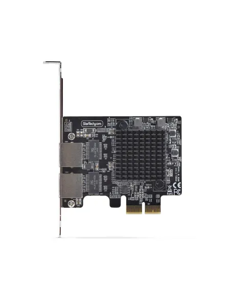 StarTech.com Tarjeta de Red Ethernet PCI Express de 2 Puertos Gigabit 5G - Tarjeta Adaptador Ethernet PCI-E Chipset RTL8126 -