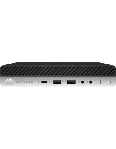 HP EliteDesk 800 G3 Refurbished Intel® Core™ i5 8 GB DDR4-SDRAM 256 GB SSD Windows 10 Pro Escritorio Mini PC Negro, Plata