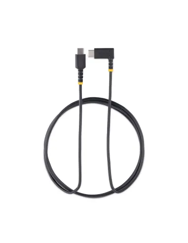 StarTech.com Cable 2m USB C Acodado - en Ángulo Recto - PD 60W - 3A - Cable USB-C de Carga Rápida - de Alta Resistencia - USB