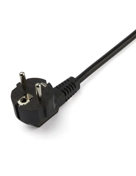 StarTech.com Cable de 2m de Alimentación en Y para Ordenador, 18AWG, EU Schuko a 2x C13, 10A 250V, Cable de Alimentación de CA