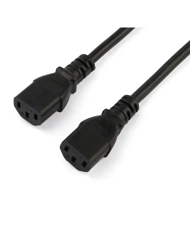 StarTech.com Cable de 2m de Alimentación en Y para Ordenador, 18AWG, EU Schuko a 2x C13, 10A 250V, Cable de Alimentación de CA