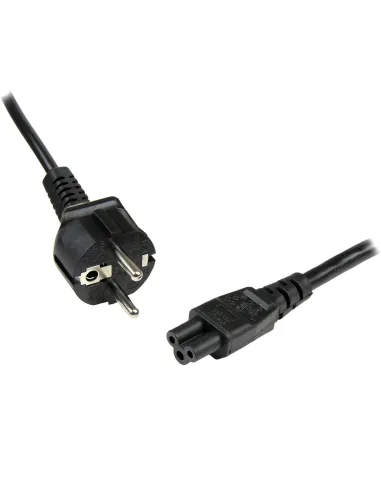 StarTech.com Cable de 2m de Alimentación para Portátiles, Enchufe UE a C5, 2,5A 250V, 18AWG, Cable de Repuesto para Cargador,