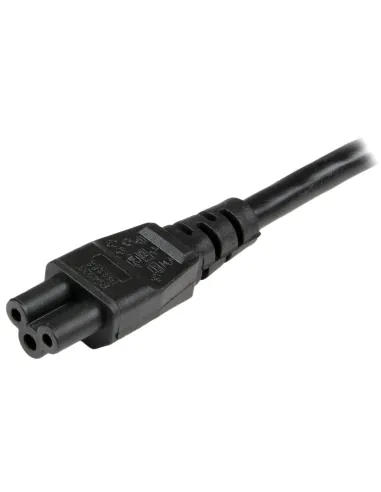 StarTech.com Cable de 2m de Alimentación para Portátiles, Enchufe UE a C5, 2,5A 250V, 18AWG, Cable de Repuesto para Cargador,