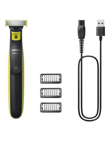 Philips Norelco OneBlade QP2724 10 afeitadora Máquina de afeitar de láminas Recortadora Gris, Cal