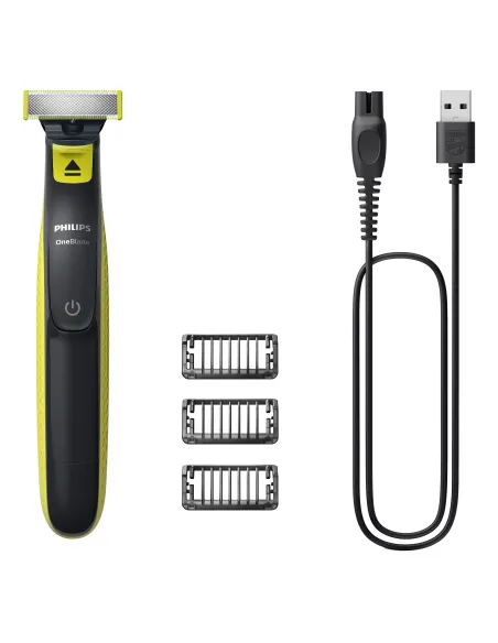 Philips Norelco OneBlade QP2724 10 afeitadora Máquina de afeitar de láminas Recortadora Gris, Cal
