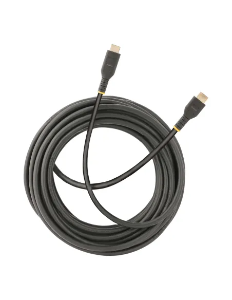StarTech.com Cable de 10m HDMI Activo - HDMI 2.0 4K 60Hz UHD - Cable de Servicio Pesado - Resistente - con Fibra de Aramida -