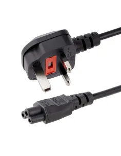 StarTech.com Cable de 1m de Alimentación para Portátiles, Enchufe BS1363 a C5, 2,5A 250V, 18AWG, Cable para Cargador, Cable