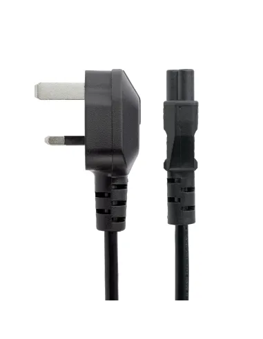 StarTech.com Cable de 1m de Alimentación para Portátiles, Enchufe BS1363 a C5, 2,5A 250V, 18AWG, Cable para Cargador, Cable