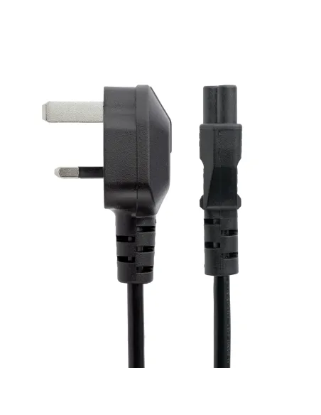 StarTech.com Cable de 1m de Alimentación para Portátiles, Enchufe BS1363 a C5, 2,5A 250V, 18AWG, Cable para Cargador, Cable