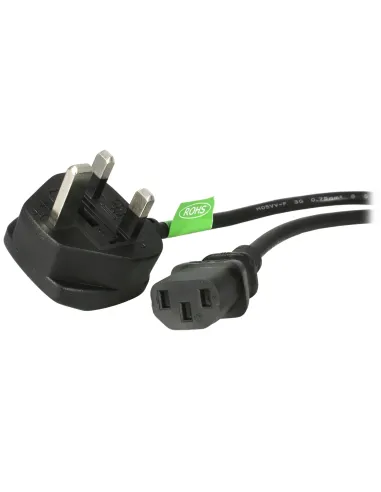 StarTech.com Cable de 1,8m de Alimentación de Ordenador, 18AWG, BS 1363 a C13, 10A 250V, Cable de Alimentación de Repuesto,