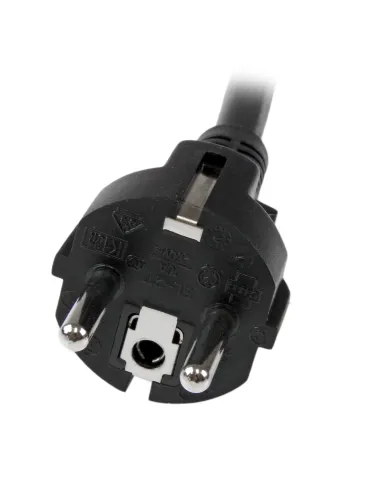 StarTech.com Cable de 2m de Alimentación de Ordenador, 16AWG, EU Schuko a C19, 16A 250V, Cable de Alimentación de Repuesto,