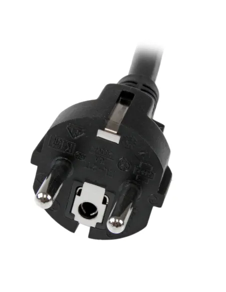 StarTech.com Cable de 2m de Alimentación de Ordenador, 16AWG, EU Schuko a C19, 16A 250V, Cable de Alimentación de Repuesto,