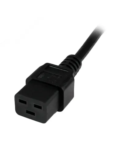 StarTech.com Cable de 2m de Alimentación de Ordenador, 16AWG, EU Schuko a C19, 16A 250V, Cable de Alimentación de Repuesto,