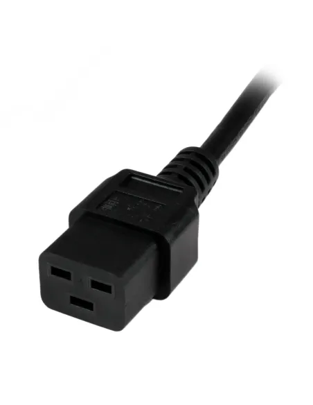 StarTech.com Cable de 2m de Alimentación de Ordenador, 16AWG, EU Schuko a C19, 16A 250V, Cable de Alimentación de Repuesto,