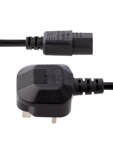 StarTech.com Cable de 3m de Alimentación de Ordenador, 18AWG, BS 1363 a C13, 10A 250V, Cable de Alimentación de Repuesto, Cable