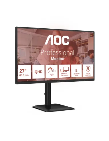 AOC E4 Q27E4CV pantalla para PC 68,6 cm (27") 2560 x 1440 Pixeles Quad HD LED Negro