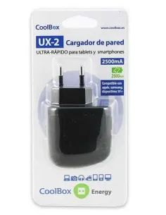 CoolBox UX-2 Universal Negro Corriente alterna Interior 2
