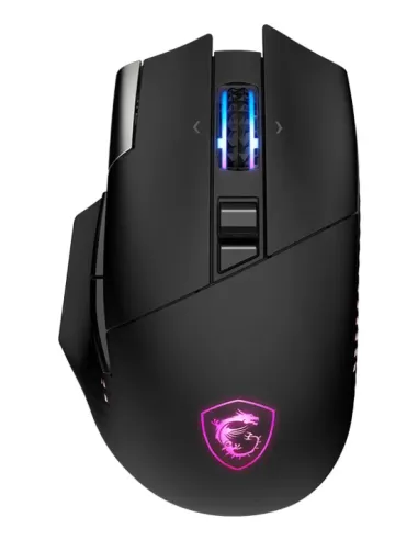 MSI S12-4301370-CLA ratón Juego mano derecha RF Wireless + Bluetooth + USB Type-A Óptico 26000 DPI