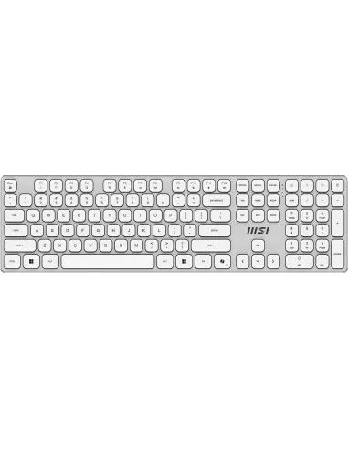 MSI FORGE K210 W COMBO WHITE teclado Ratón incluido Hogar   Oficina USB QWERTY Blanco