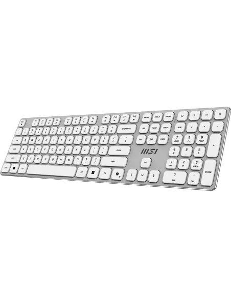 MSI FORGE K210 W COMBO WHITE teclado Ratón incluido Hogar   Oficina USB QWERTY Blanco