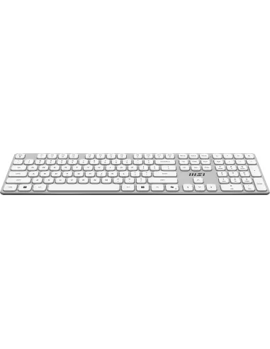 MSI FORGE K210 W COMBO WHITE teclado Ratón incluido Hogar   Oficina USB QWERTY Blanco