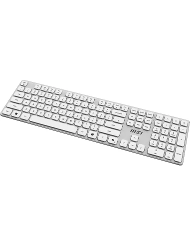 MSI FORGE K210 W COMBO WHITE teclado Ratón incluido Hogar   Oficina USB QWERTY Blanco