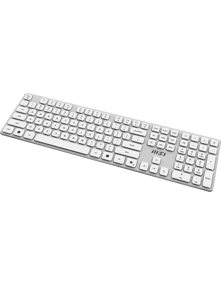 MSI FORGE K210 W COMBO WHITE teclado Ratón incluido Hogar   Oficina USB QWERTY Blanco