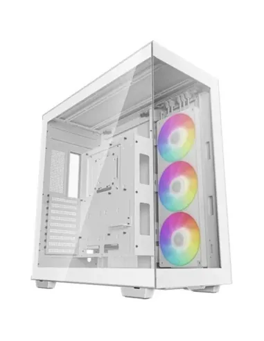 Caja ordenador gaming deepcool atx ch780 argb cristal templado blanco