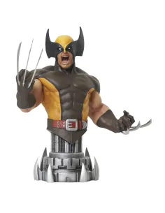 Figura busto diamond collection marvel comic wolverine brown mini busto