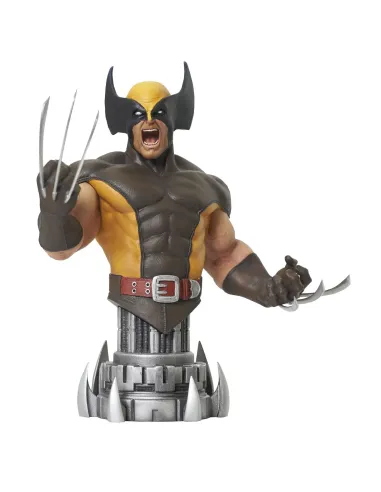 Figura busto diamond collection marvel comic wolverine brown mini busto