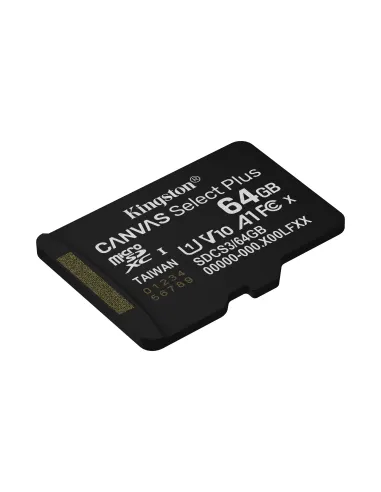 Kingston Technology 64GB micSDXC Canvas Select Plus Gen3 100R A1 (Adaptador de SD no incluido)