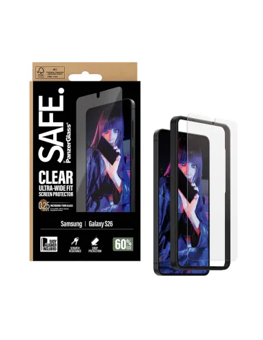 PanzerGlass SAFE. by ® Screen Protector Samsung Galaxy S26 | Ultra-Wide Fit w. EasyAligner Protector de pantalla 1 pieza(s)