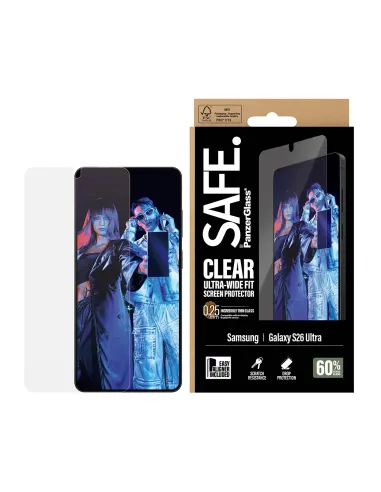 PanzerGlass SAFE. by ® Screen Protector Samsung Galaxy S26 Ultra | Ultra-Wide Fit w. EasyAligner Protector de pantalla 1