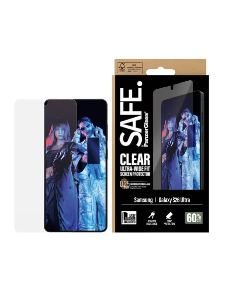 PanzerGlass SAFE. by ® Screen Protector Samsung Galaxy S26 Ultra | Ultra-Wide Fit w. EasyAligner Protector de pantalla 1
